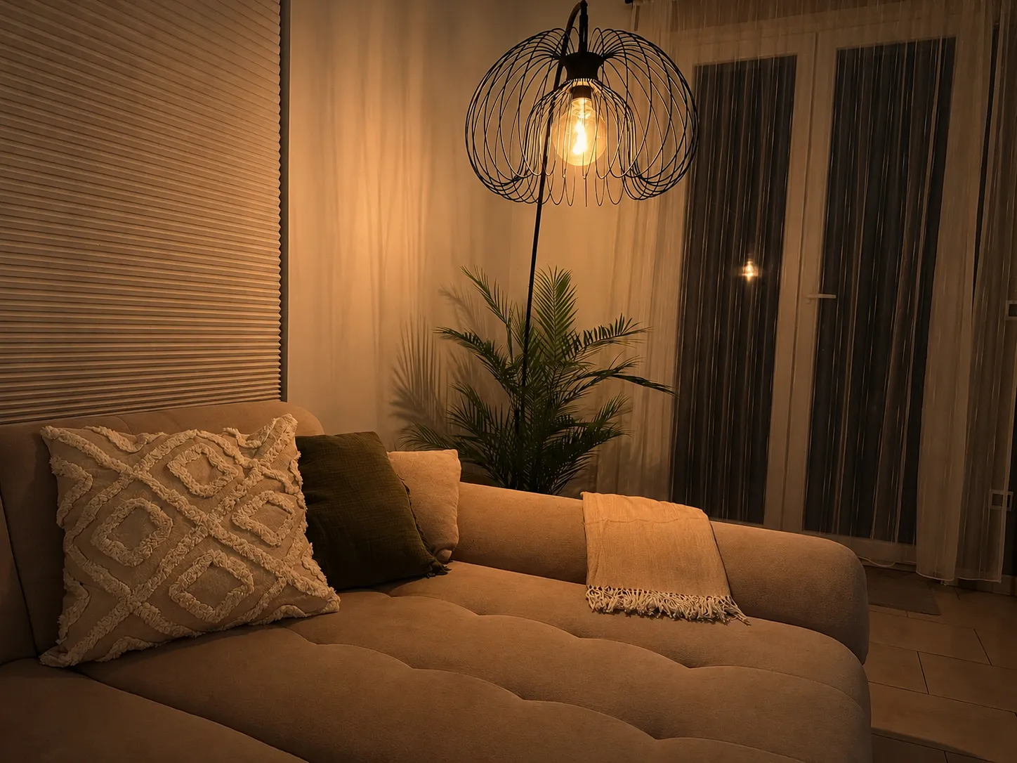 Living room with natural light